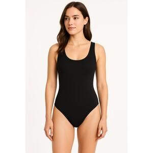 NEW Abercrombie & Fitch Soft A&F Collection Black Sleeveless Tank Bodysuit Sz XS